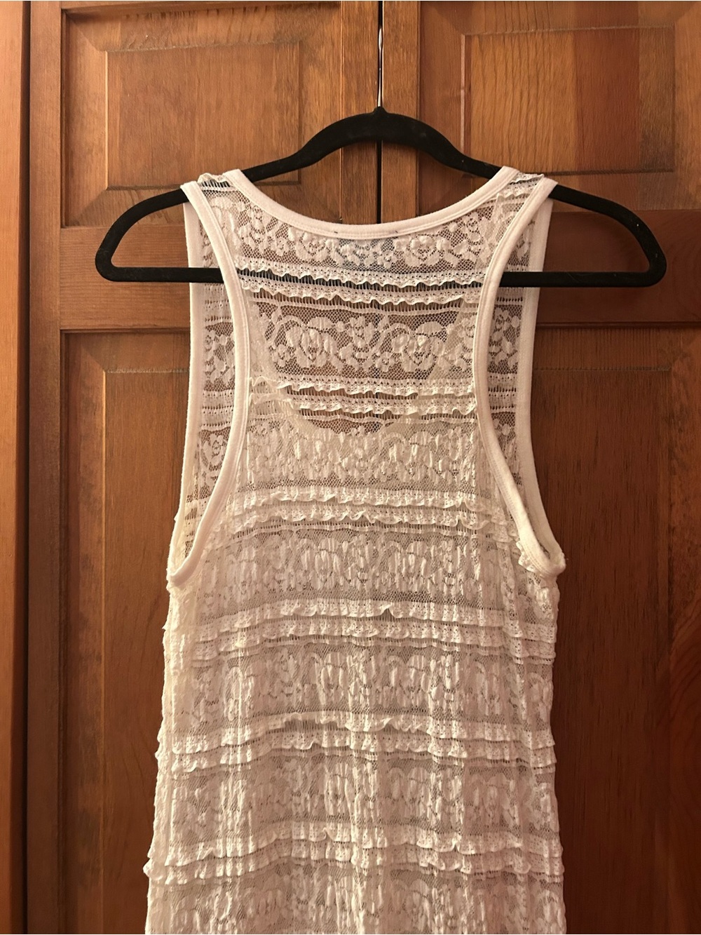 Cynthia Rowley Women’s Sz S Cream Boho Bohemian Lacey Maxi Swimsuit Cover Up - Picture 7 of 8